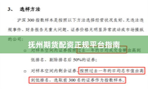 抚州期货配资正规平台指南